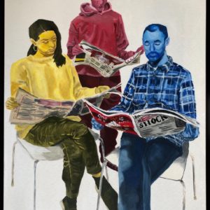 Tri-Colour Portrait Of Family