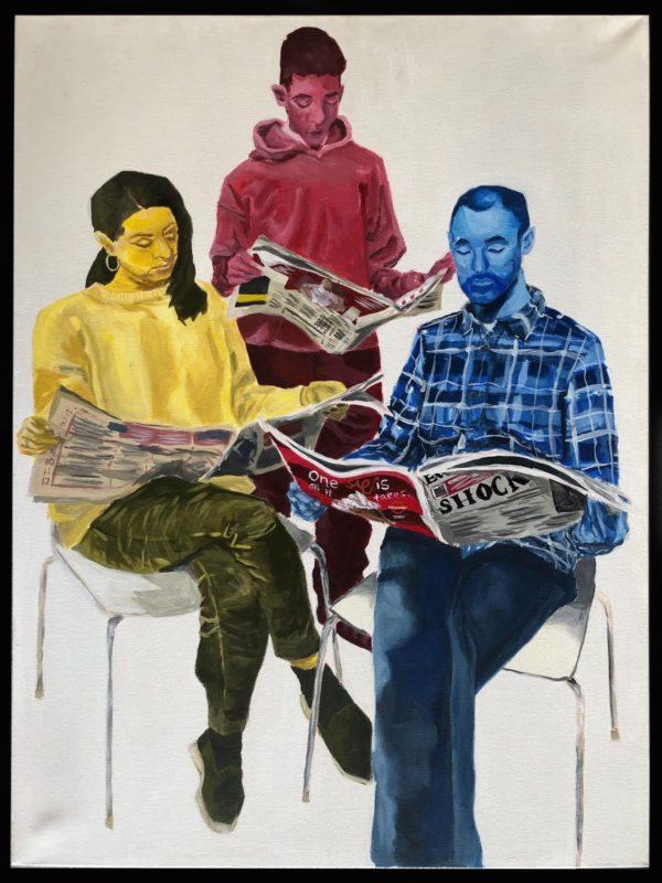 Tri-Colour Portrait Of Family