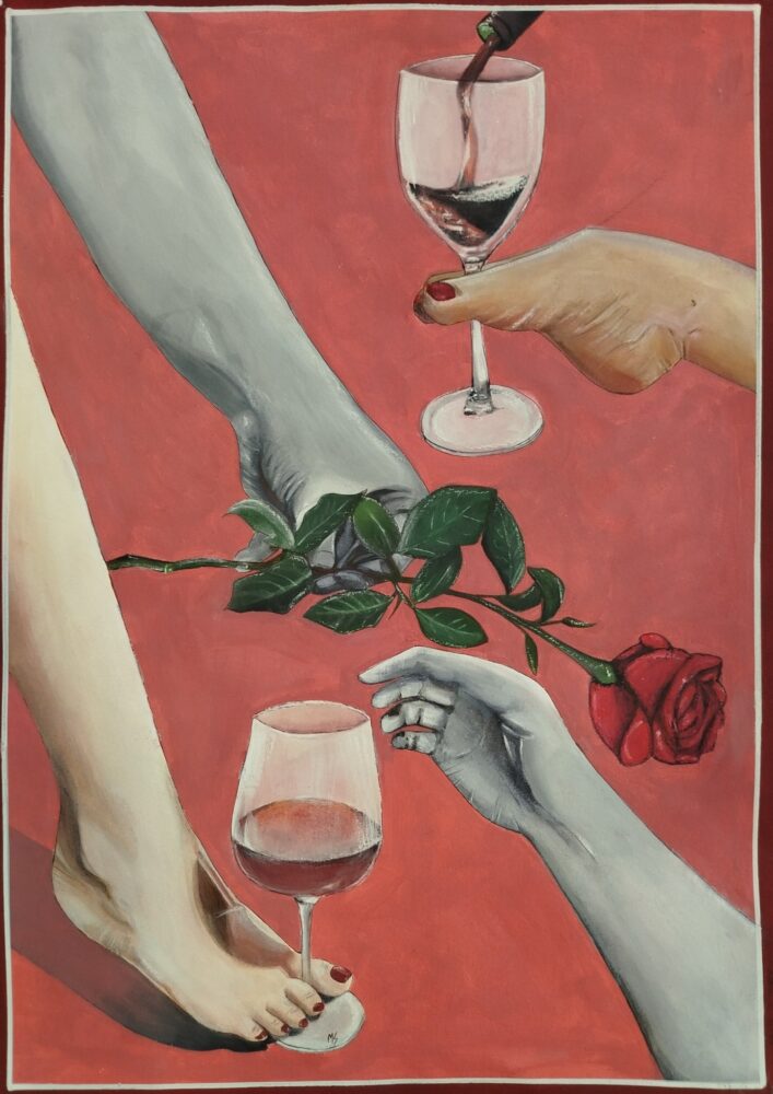 'Laços em tom de vinho'  image