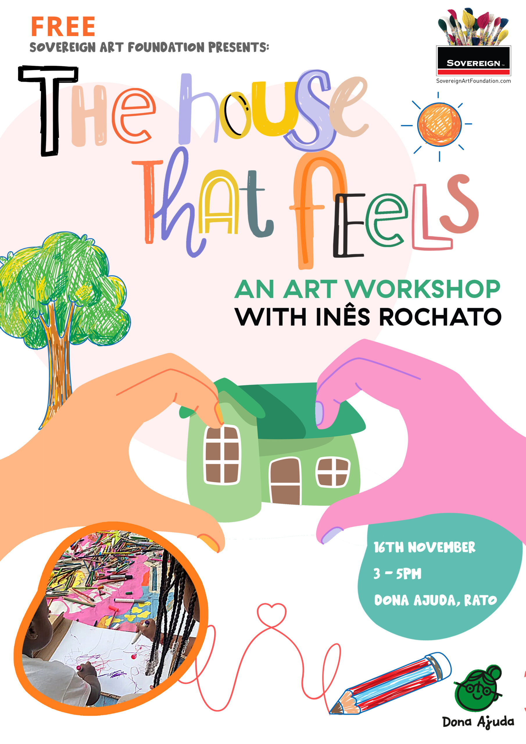 Art workshop poster Inês Rodrigues Rochato