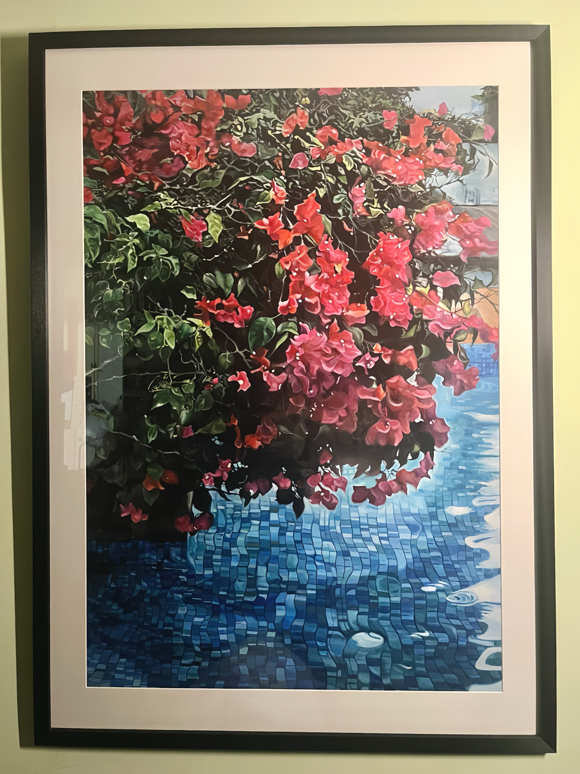 A Flame of Blooms Above Sapphire Waters image