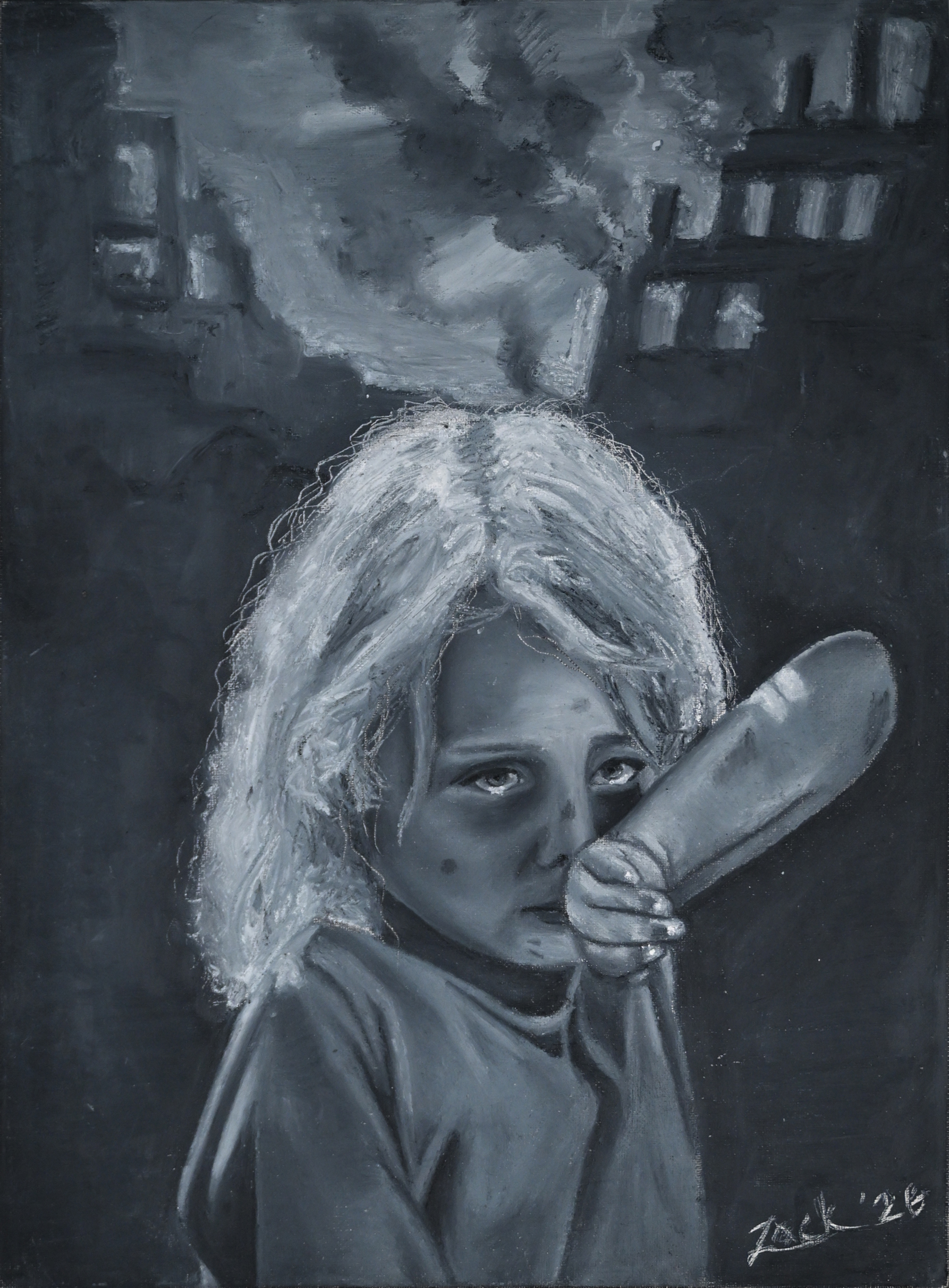 A face to the faceless victims of war. image