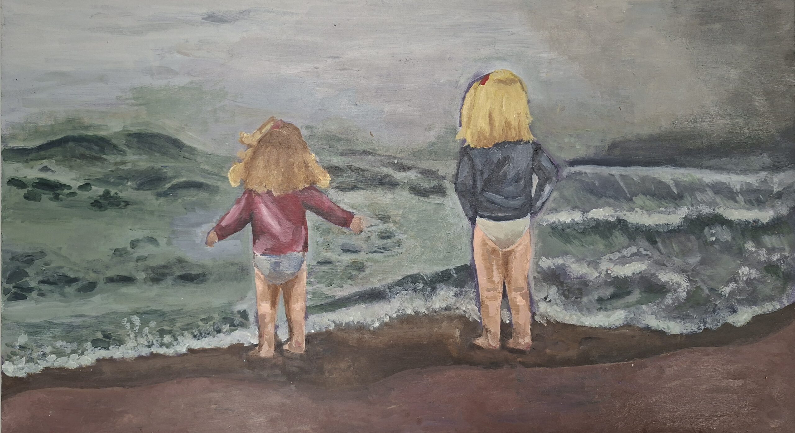 Sisters on the Beach image
