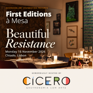 First Editions à mesa · Beautiful Resistance · 16 November 2026