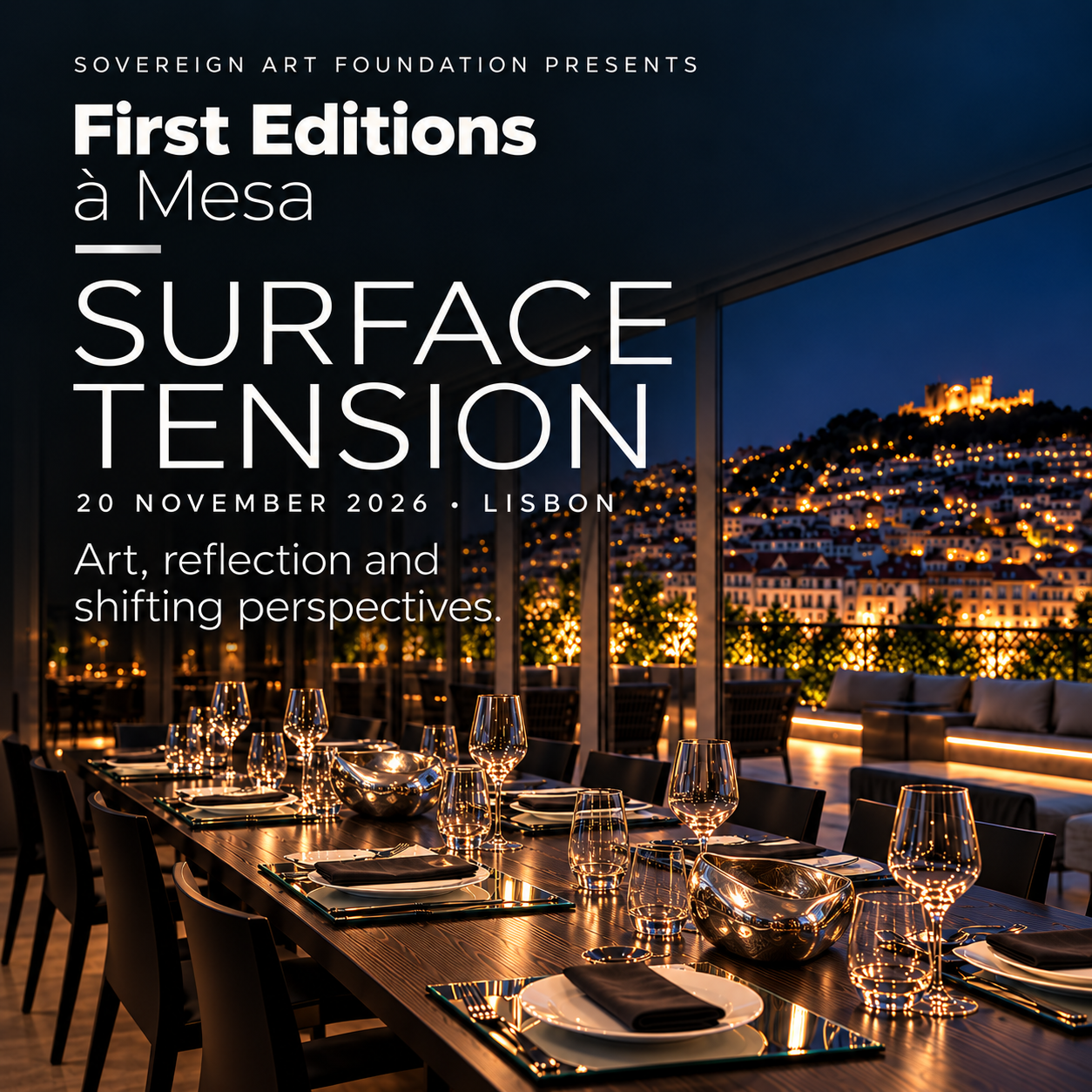First Editions à mesa · Surface Tension · 20 November 2026